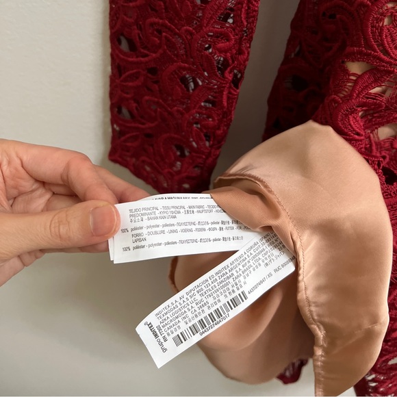 Zara Lace Long Sleeve Mini Dress XS - Picture 11 of 14